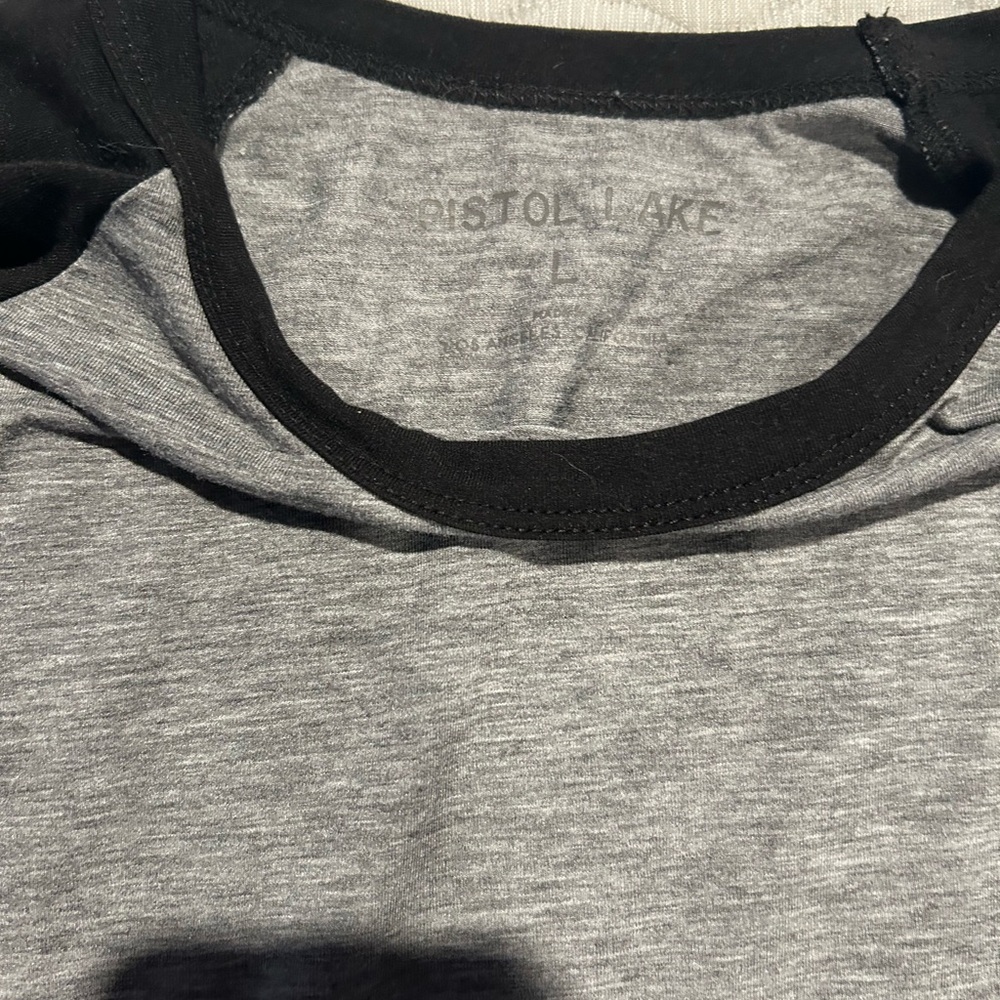 Pistol Lake Gray and Black T-Shirt